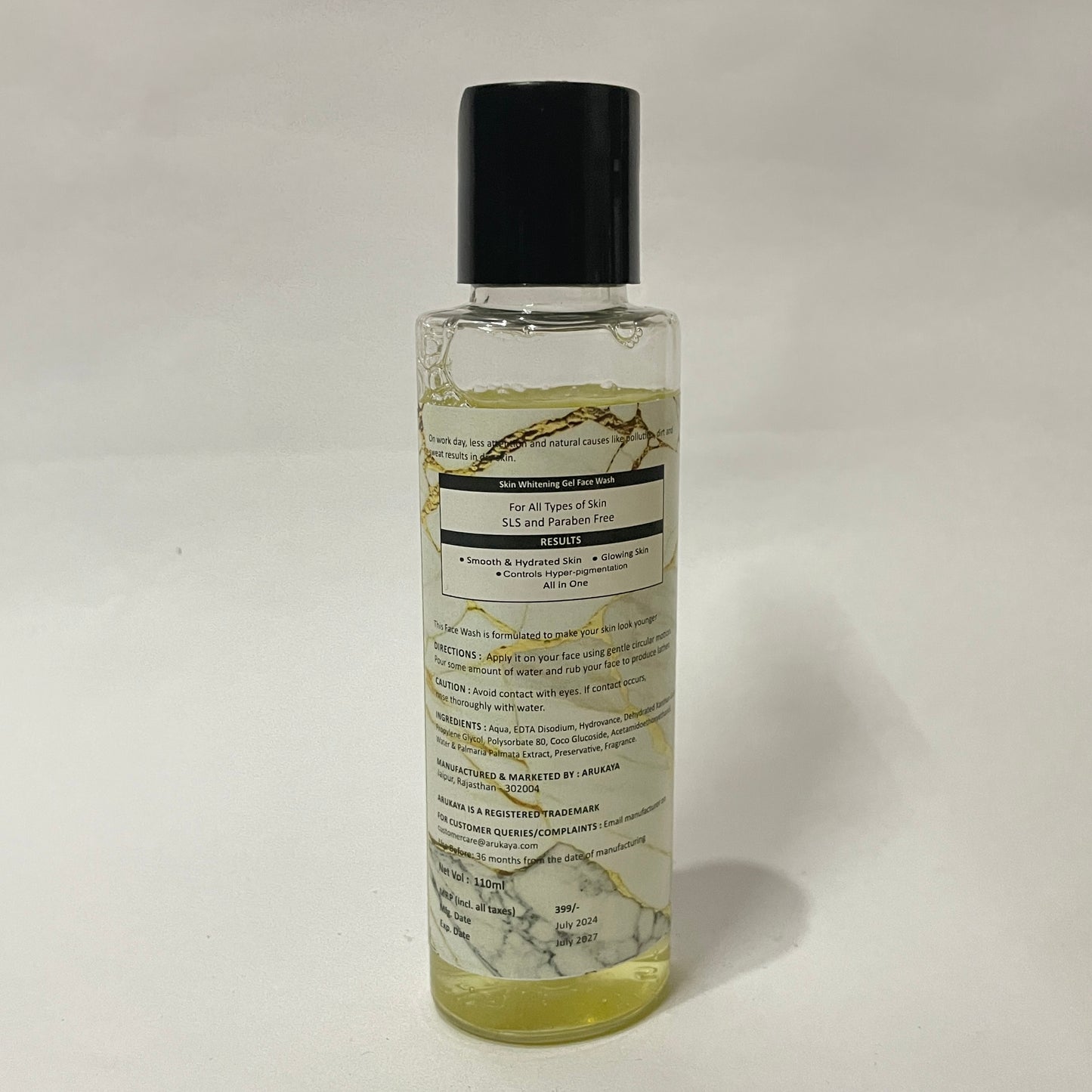 SKIN WHITENING GEL FACE WASH - 110ml